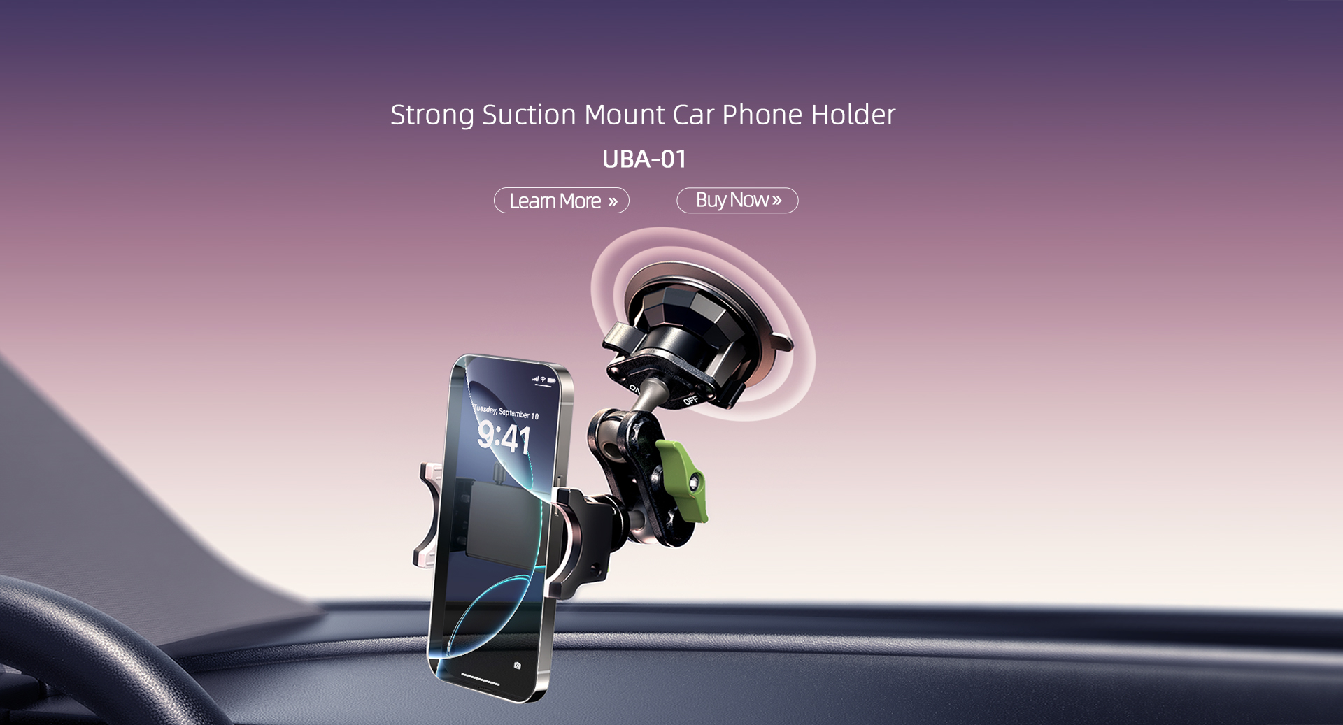 Universal Ball Head Arm Car Phone Holder